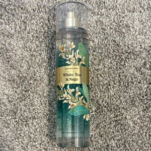 Bath & Body Works White Tea & Sage 8oz almost full